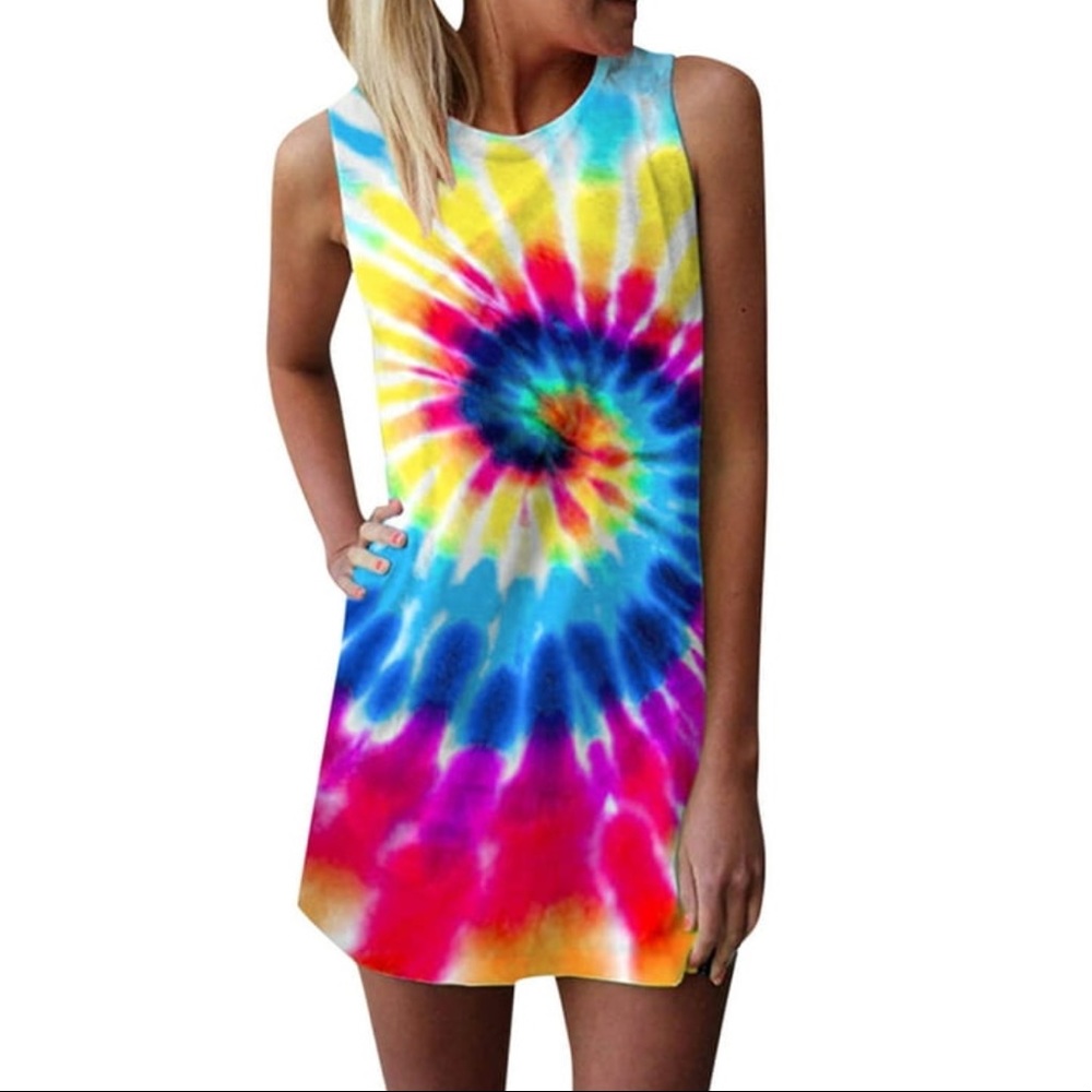 NWT Studio 33 Tie Dye Dress. Very Cute. Size M
